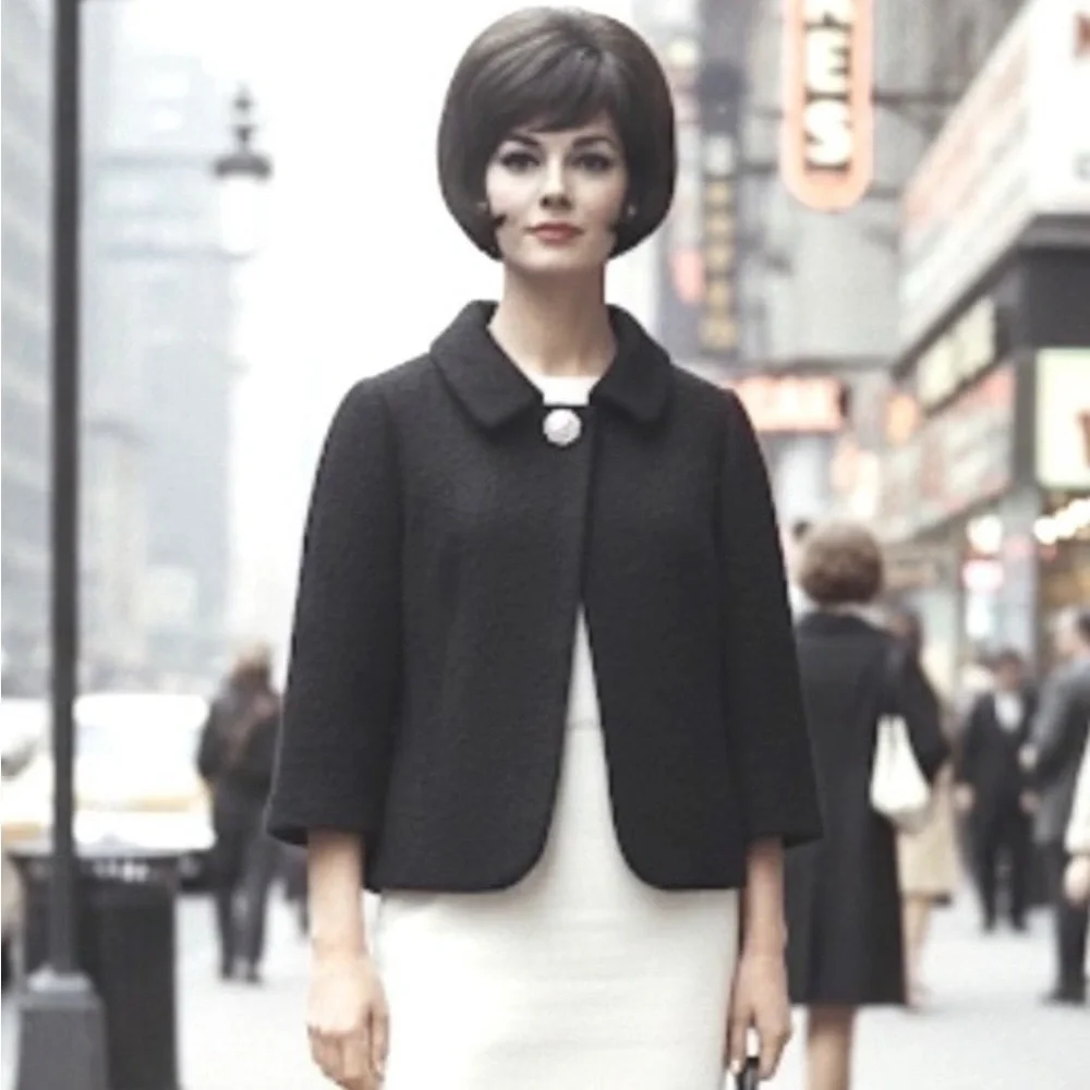 Anthropologie Tabitha Elegant Black Cropped Jacket - Picture 1 of 7